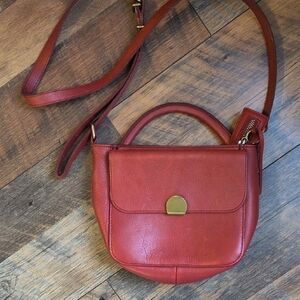 J. Crew Red Leather Women's Bag